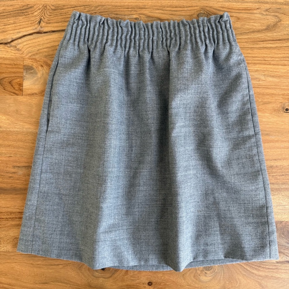 J. Crew Classic Gray Pencil Skirt